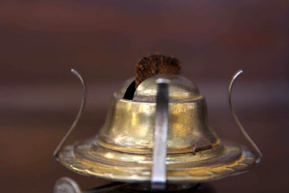 Винтажная керосиновая лампа. Европа. Начало 20 века