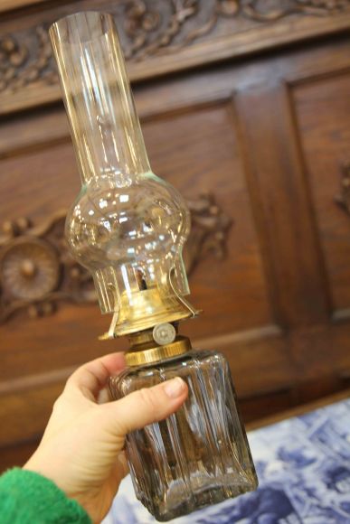 Винтажная керосиновая лампа. Европа. Начало 20 века