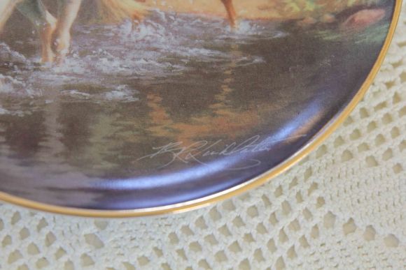 Коллекционная фарфоровая тарелка. Европа. Начало 20 века.