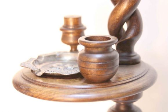 Интерьерная винтажная  пепельница-столик. Европа. Начало 20 века