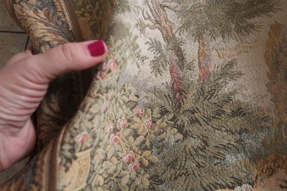 Старинный роскошный, настенный гобелен. Европа. Начало 20 века