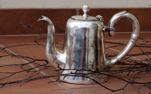 Изящный кофейник. Серебрение. B.BOHRMANN NACHFOLGER