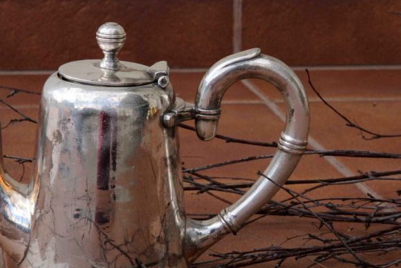 Изящный кофейник. Серебрение. B.BOHRMANN NACHFOLGER