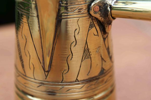 Необычная красивая антикварная турка. Европа. Начало 20 века