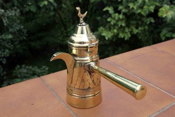 Необычная красивая антикварная турка. Европа. Начало 20 века