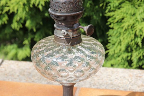 Антикварная керосиновая лампа. Европа. Начало 20 века