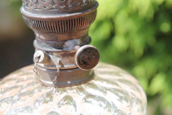 Антикварная керосиновая лампа. Европа. Начало 20 века