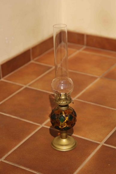 Интересная антикварная керосиновая лампа .Европа. Начало 20 века