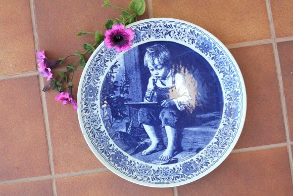 Замечательная тарекла "Ученик". Delfts. Оригинал. Идеальное состояние