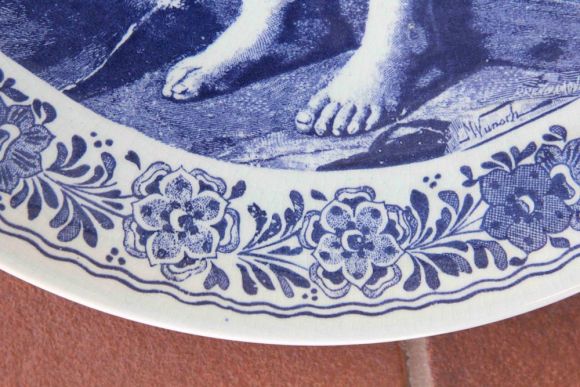 Замечательная тарекла "Ученик". Delfts. Оригинал. Идеальное состояние