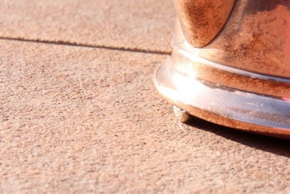 Замечательный медный кофейник с клеймом