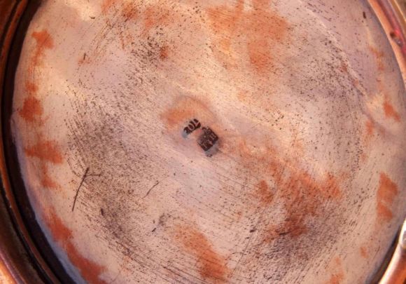 Замечательный медный кофейник с клеймом