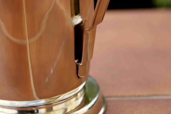 Серебреное ведро-кулер для шампанского или\и льда