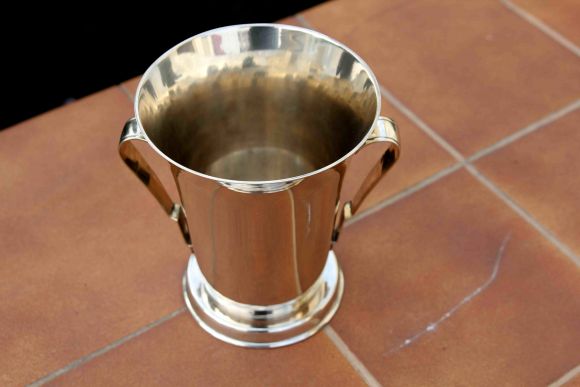 Серебреное ведро-кулер для шампанского или\и льда