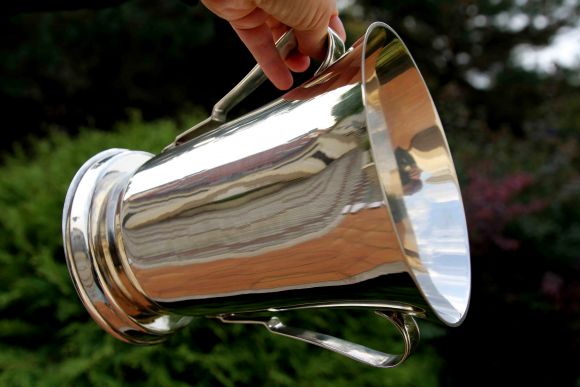 Серебреное ведро-кулер для шампанского или\и льда