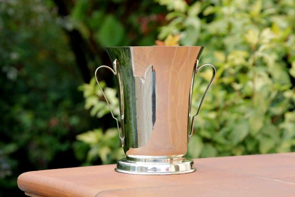 Серебреное ведро-кулер для шампанского или\и льда