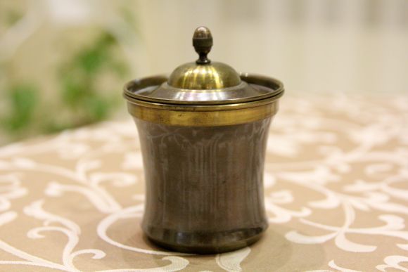 Медные винтажные баночки - стаканчики Матрёшка.