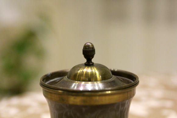 Медные винтажные баночки - стаканчики Матрёшка.