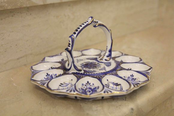 Подставка для яиц гжель. Россия. Начало 20 века