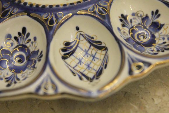 Подставка для яиц гжель. Россия. Начало 20 века