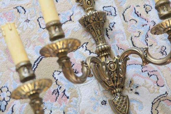 Красивейшая пара бра из латуни. Конец 19 века