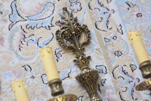 Красивейшая пара бра из латуни. Конец 19 века