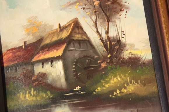 Замечательные антикварные картины домики. Европа. Начало 20 века