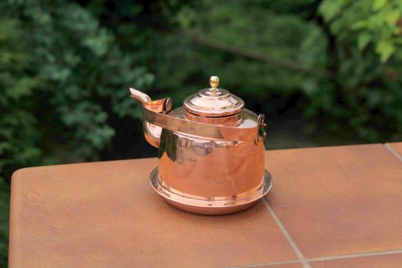 Старинный скандинавский чайник из меди полированный. OPA Helsinki