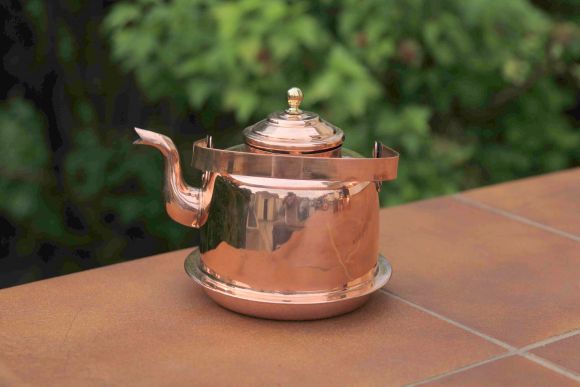 Старинный скандинавский чайник из меди полированный. OPA Helsinki