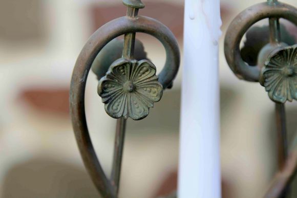 Невероятные старинные подсвечники. Редкие, в шикарной патине