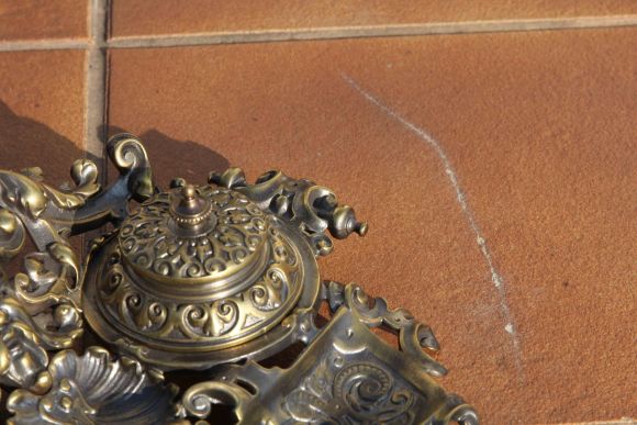 Старинная чернильница из бронзы. Европа. Начало 20 века