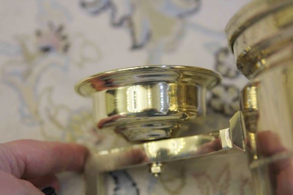 Антикварный рукомойник из латуни