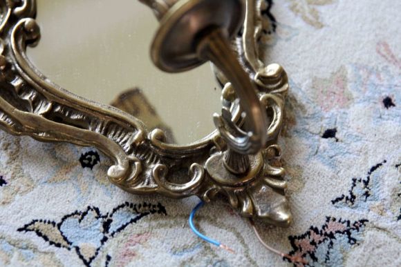 Уникальные старинные бра с зеркалами