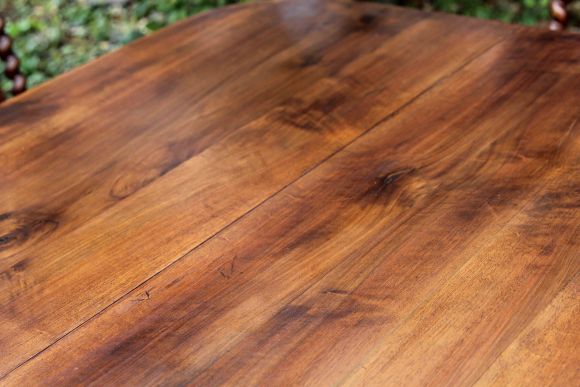 Антикварный раскладной дубовый стол