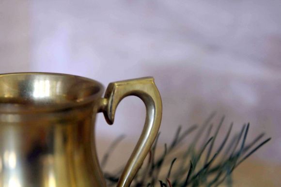 Замечательная латунная кружка. Европа. Начало 20 века