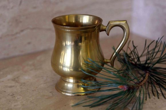 Замечательная латунная кружка. Европа. Начало 20 века