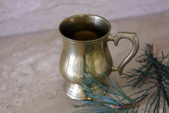 Замечательная латунная кружка. Европа. Начало 20 века