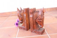 Держатели для книг ЛОШАДКИ bookend. Красное дерево. Европа
