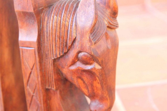 Держатели для книг ЛОШАДКИ bookend. Красное дерево. Европа