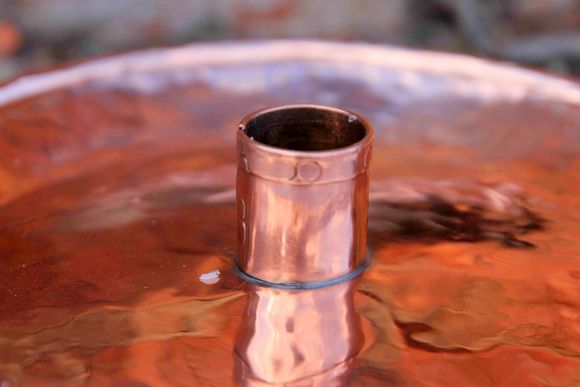 Медный подсвечник из средневековья. Европа