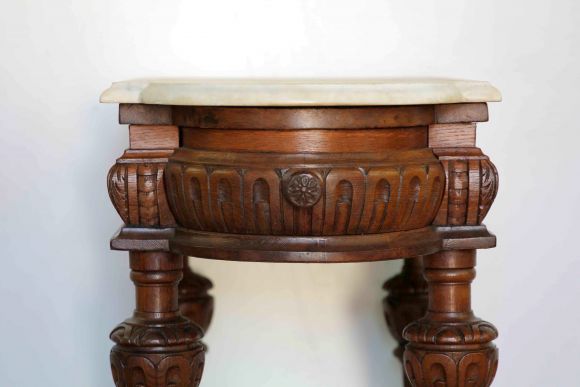 Антикварный мраморный столик. Россия. Начало 20 в.