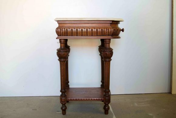 Антикварный мраморный столик. Россия. Начало 20 в.