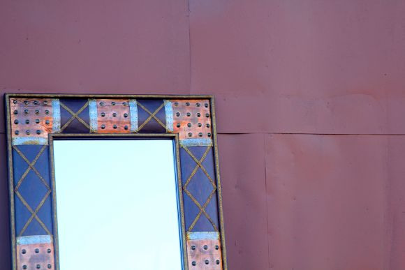 Винтажное зеркало в азиатском стиле