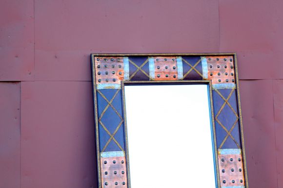 Винтажное зеркало в азиатском стиле