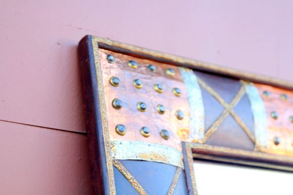 Винтажное зеркало в азиатском стиле