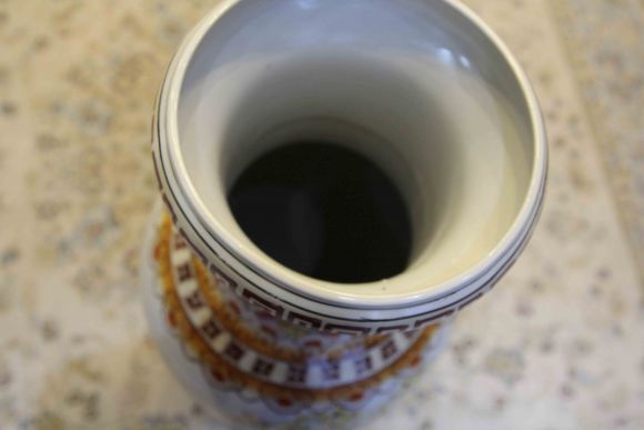 Огромная винтажная ваза ручной работы