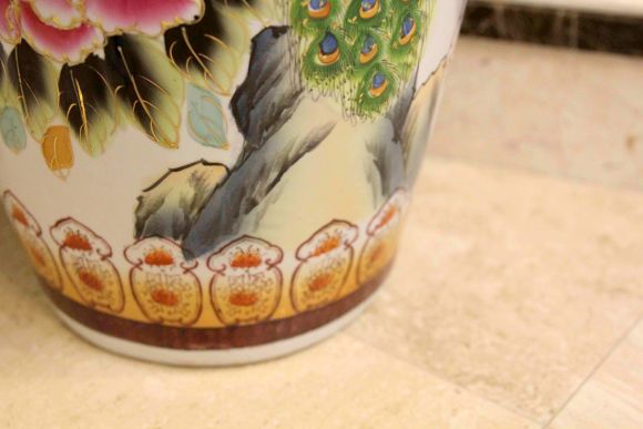 Огромная винтажная ваза ручной работы