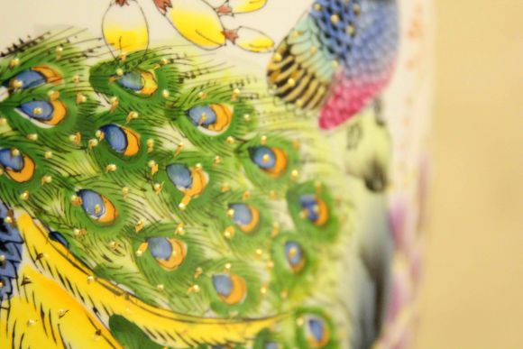 Огромная винтажная ваза ручной работы