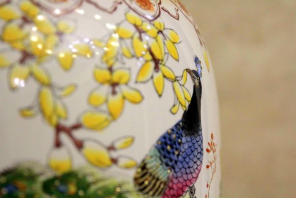 Огромная винтажная ваза ручной работы