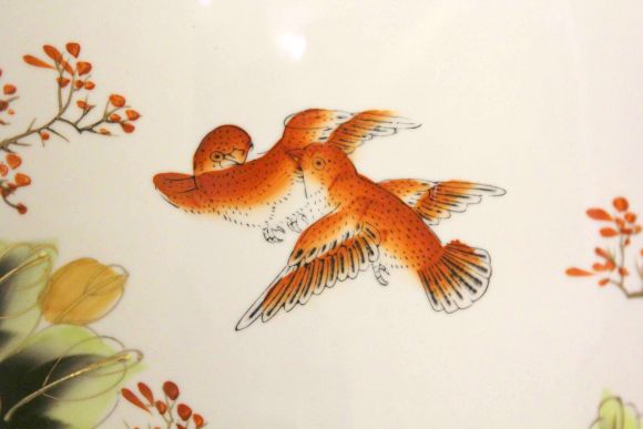 Огромная винтажная ваза ручной работы